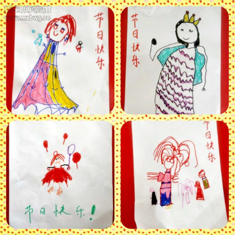 孩子们亲手制作的作品