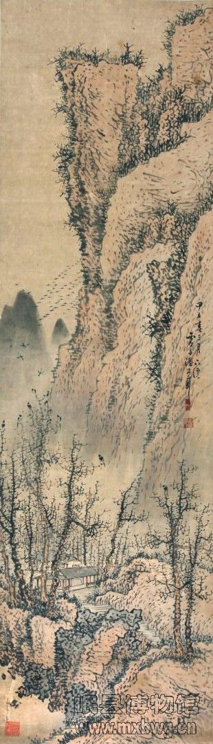 478（261）清    温虚舟《山水图》轴.jpg
